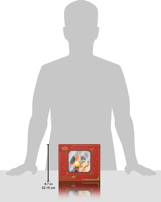 Pokémon-Sammelkartenspiel: Super-Premium-Kollektion Glurak-ex (3 holografische Promokarten, 1 Kartendisplay-Figur & 10 Boosterpacks)