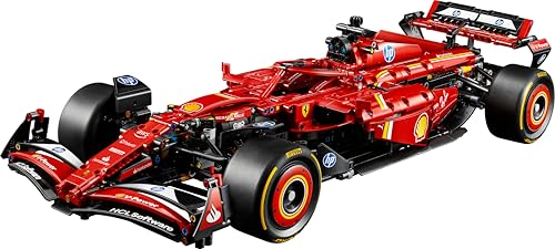 LEGO Technic Ferrari SF-24 F1 Rennauto – Sammlermodell im Maßstab 1:8 mit V6-Motor, Getriebe, Lenkung und DRS – Geschenkidee für Erwachsene, Männer und Frauen – Weihnachtsedition – 42207