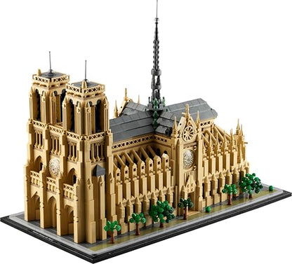 LEGO Architecture Notre-Dame de Paris, Sammlerstück für Erwachsene, Souvenir aus Frankreich, Geschenk für Frauen, Männer, Globetrotter und alle Geschichtsbegeisterten, architektonische Modellbau 21061