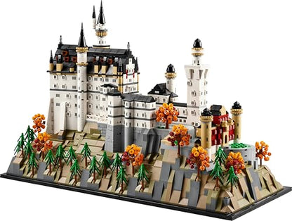 LEGO Architecture Schloss Neuschwanstein - Kreatives Bastelset und Konstruktionsspielzeug - Spielzeug für Männer und Frauen - Dekoration zum Bauen - Modellbau und Geschenk für Erwachsene - 21063