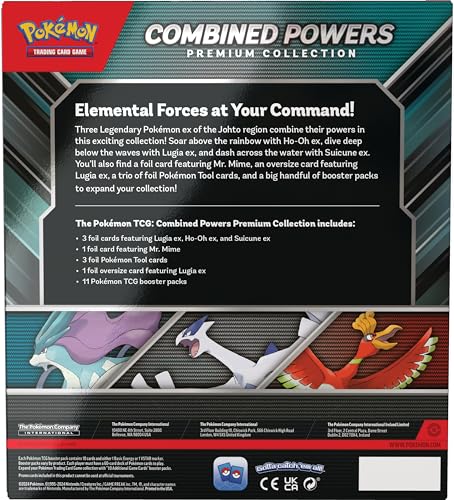 Pokémon-Sammelkartenspiel: Premium-Kollektion Combined Powers – englischsprachig (7 holografische Karten, 1 überdimensionale Karte & 11 Boosterpacks)
