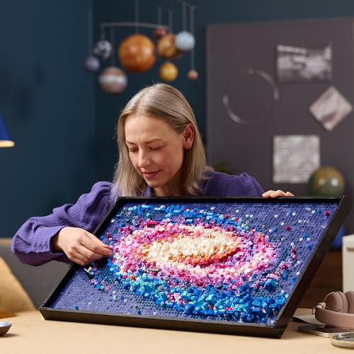 LEGO Art Die Milchstraßen-Galaxie, Wanddeko, Geschenk für Weltraum- und Astronomie-Fans, Bauset für Erwachsene, kreative Aktivität, Sonnensystem und Konstellationen, Wandkunst fürs Wohnzimmer 31212