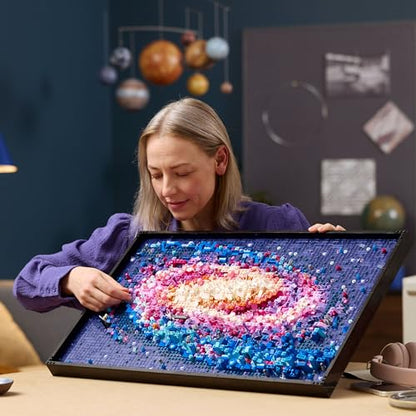LEGO Art Die Milchstraßen-Galaxie, Wanddeko, Geschenk für Weltraum- und Astronomie-Fans, Bauset für Erwachsene, kreative Aktivität, Sonnensystem und Konstellationen, Wandkunst fürs Wohnzimmer 31212