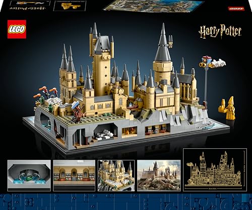 LEGO Harry Potter Schloss Hogwarts mit Schlossgelände - Set zum Sammeln für Erwachsene inkl. Hauptturm & Astronomieturm, Kammer des Schreckens & Architekt Minifigur - 76419