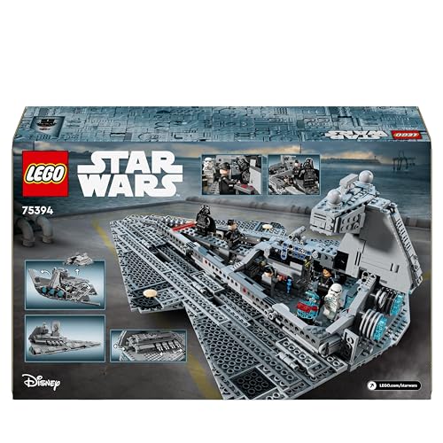 LEGO Star Wars 75394 Imperialer Sternzerstörer – Raumschiff-Spielzeug mit detailliertem Innenraum und 7 Minifiguren – Geburtstagsgeschenk für Jungs ab 10 Jahren und Erwachsene Fans