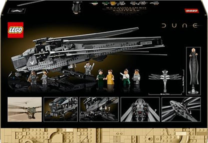 LEGO 10327 Icons Dune Atreides Royal Ornithopter, Set zum Sammeln für Erwachsene, Film-Geschenk für Männer, Frauen und Fans, Modell-Flugzeug mit 8 Figuren, darunter Paul Atreides und Baron Harkonnen