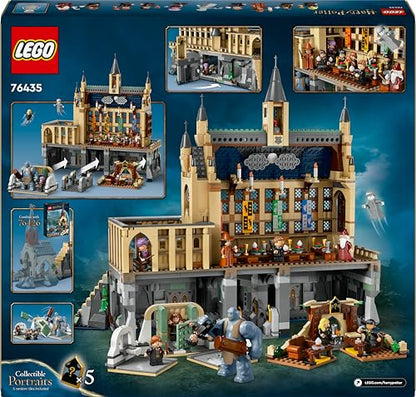 LEGO Harry Potter Schloss Hogwarts: Die Große Halle, Zauberer-Spielzeug zum Sammeln, mit 11 Minifiguren, darunter auch Hermine Granger, magisches Geschenk für Jungen und Mädchen 76435