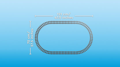 LEGO City Trains - Personen-Schnellzug -Ferngesteuertem Zug mit funktionierenden Scheinwerfern, 2 Waggons, 24 Gleisstücken & 6 Minifiguren – Geschenk für Jungen & Mädchen ab 7 Jahren - 60337