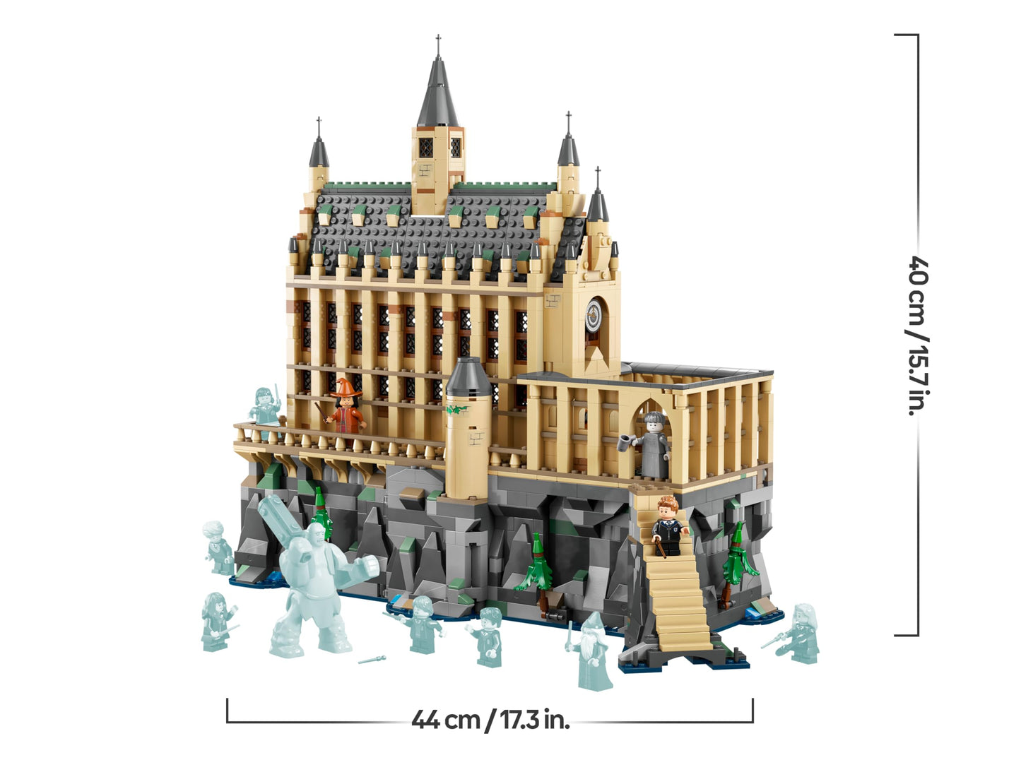 LEGO Harry Potter Schloss Hogwarts: Die Große Halle, Zauberer-Spielzeug zum Sammeln, mit 11 Minifiguren, darunter auch Hermine Granger, magisches Geschenk für Jungen und Mädchen 76435