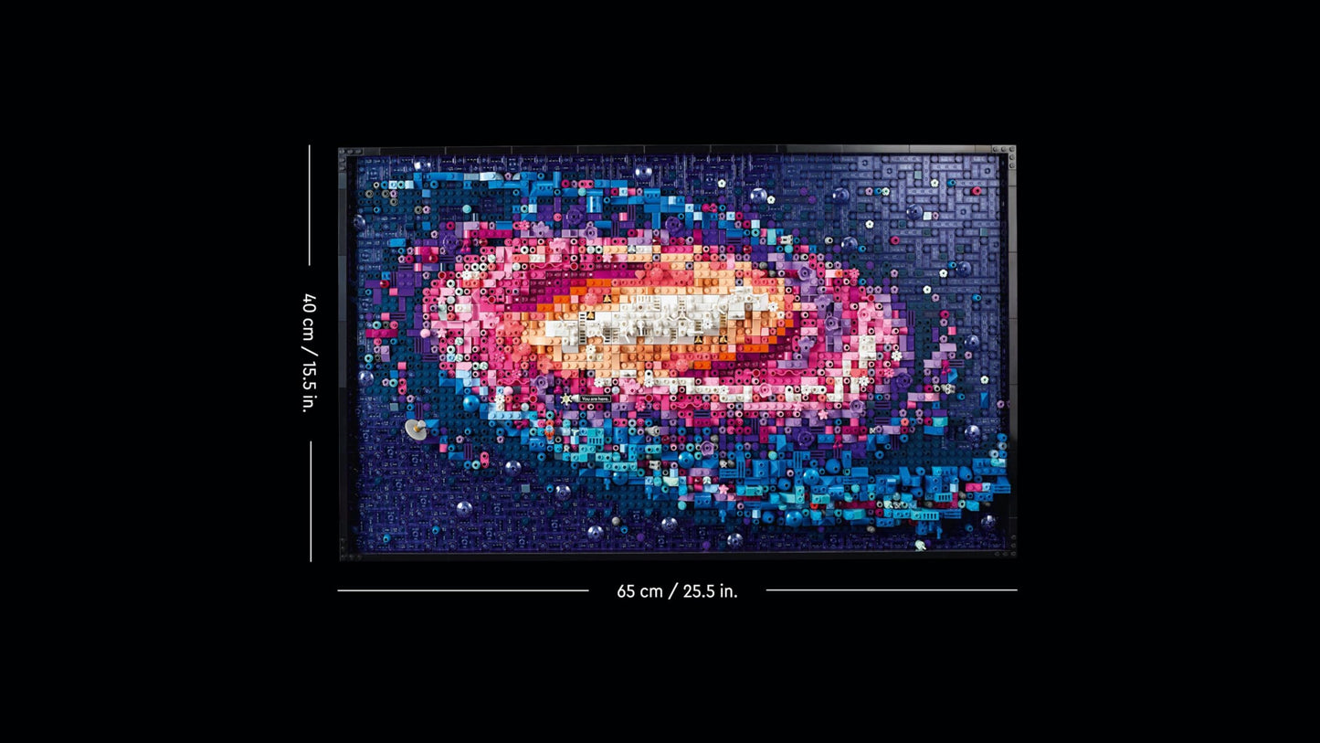 LEGO Art Die Milchstraßen-Galaxie, Wanddeko, Geschenk für Weltraum- und Astronomie-Fans, Bauset für Erwachsene, kreative Aktivität, Sonnensystem und Konstellationen, Wandkunst fürs Wohnzimmer 31212
