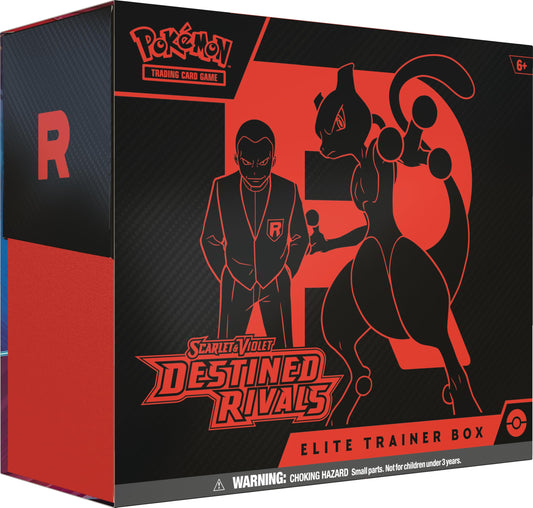 Pokémon TCG: Scarlet & Violet – Destined Rivals Elite Trainer Box (1 Full-Art-Promo-Karte, 9 Booster & Premium-Zubehör)