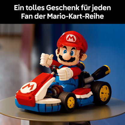 LEGO Super Mario: Mario Kart: Mario & Standard-Kart – Nintendo Figur und baubares Auto für Gaming-Fans – Sammlerstück für Erwachsene Gamer und Fans von Videospielen 72037