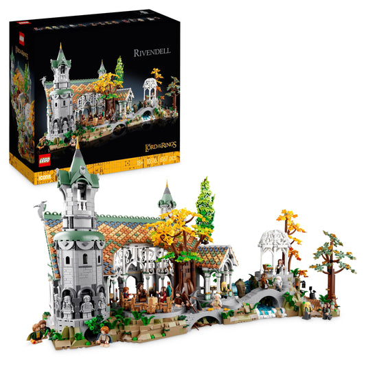 LEGO Icons Der Herr Der Ringe: Bruchtal - Modellbau für Erwachsene - Kreatives Spielzeug mit 15 Minifiguren mit Gandalf, Legolas, Aragorn & Frodo - Kontruktionsspielzeug zum Sammeln - 10316
