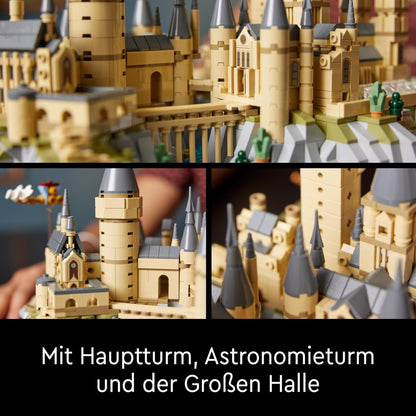 LEGO Harry Potter Schloss Hogwarts mit Schlossgelände - Set zum Sammeln für Erwachsene inkl. Hauptturm & Astronomieturm, Kammer des Schreckens & Architekt Minifigur - 76419