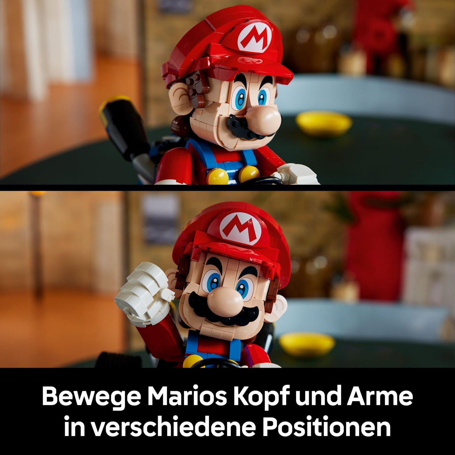 LEGO Super Mario: Mario Kart: Mario & Standard-Kart – Nintendo Figur und baubares Auto für Gaming-Fans – Sammlerstück für Erwachsene Gamer und Fans von Videospielen 72037