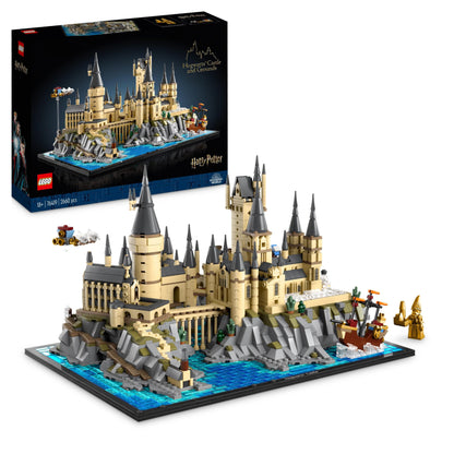 LEGO Harry Potter Schloss Hogwarts mit Schlossgelände - Set zum Sammeln für Erwachsene inkl. Hauptturm & Astronomieturm, Kammer des Schreckens & Architekt Minifigur - 76419