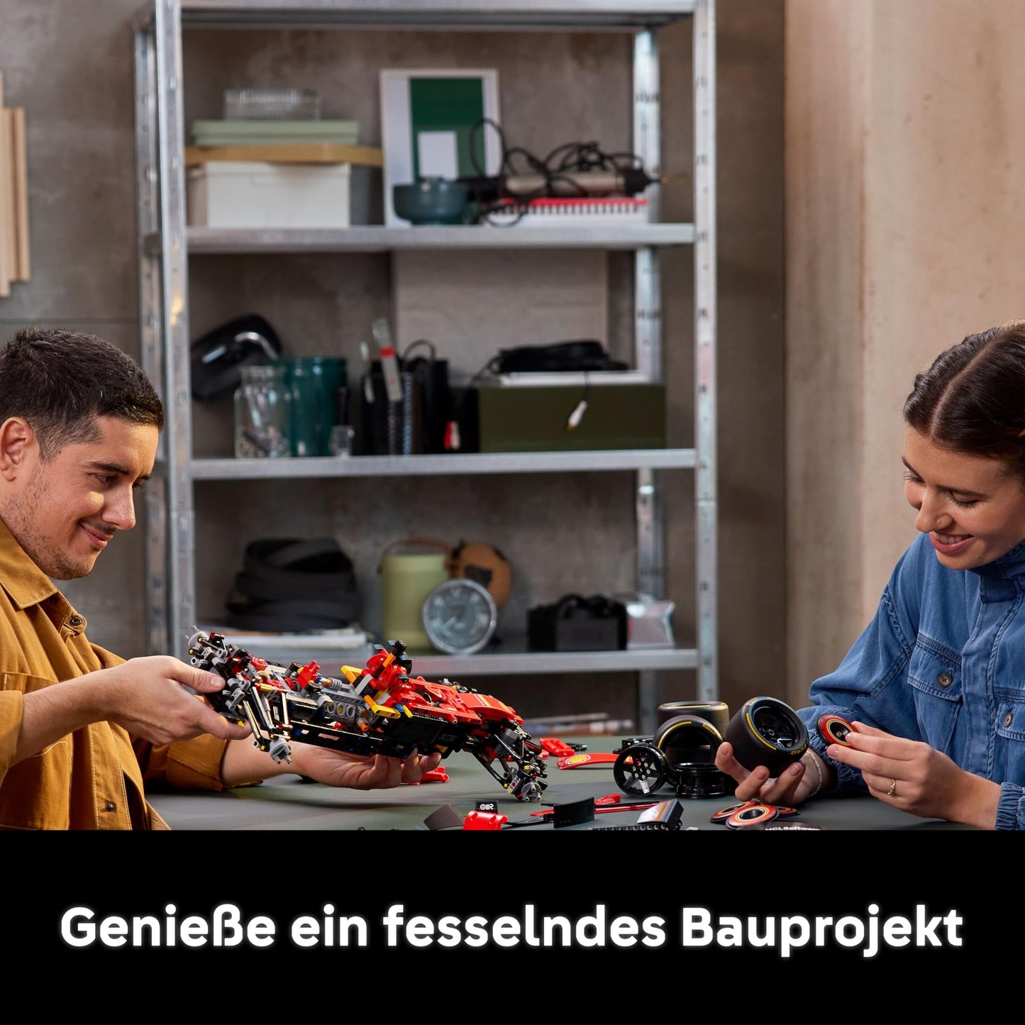 LEGO Technic Ferrari SF-24 F1 Rennauto – Sammlermodell im Maßstab 1:8 mit V6-Motor, Getriebe, Lenkung und DRS – Geschenkidee für Erwachsene, Männer und Frauen – Weihnachtsedition – 42207