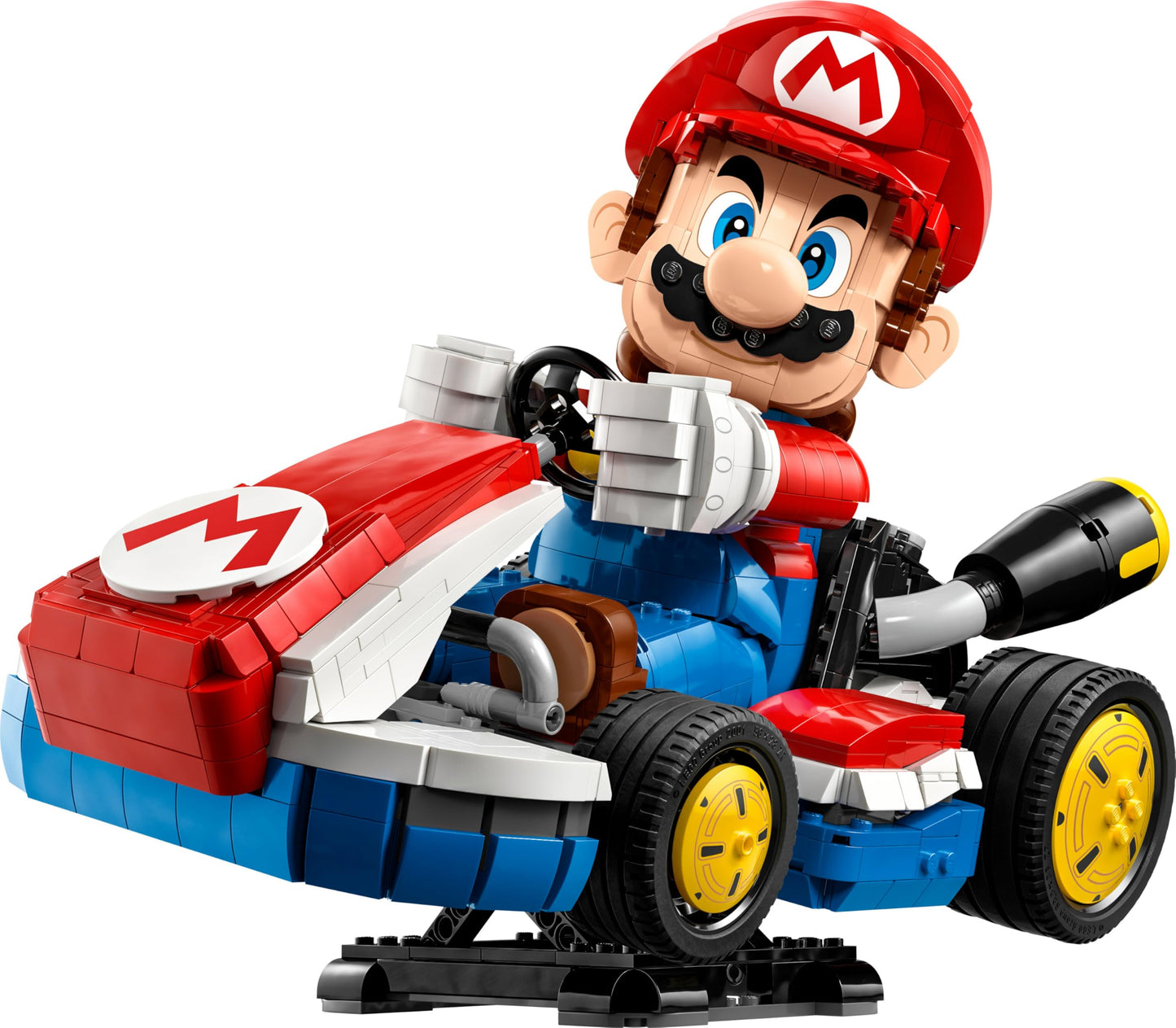 LEGO Super Mario: Mario Kart: Mario & Standard-Kart – Nintendo Figur und baubares Auto für Gaming-Fans – Sammlerstück für Erwachsene Gamer und Fans von Videospielen 72037
