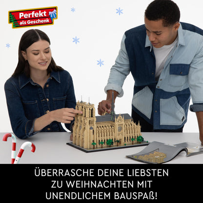 LEGO Architecture Notre-Dame de Paris, Sammlerstück für Erwachsene, Souvenir aus Frankreich, Geschenk für Frauen, Männer, Globetrotter und alle Geschichtsbegeisterten, architektonische Modellbau 21061