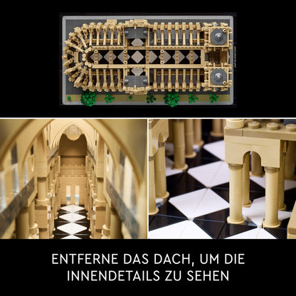 LEGO Architecture Notre-Dame de Paris, Sammlerstück für Erwachsene, Souvenir aus Frankreich, Geschenk für Frauen, Männer, Globetrotter und alle Geschichtsbegeisterten, architektonische Modellbau 21061