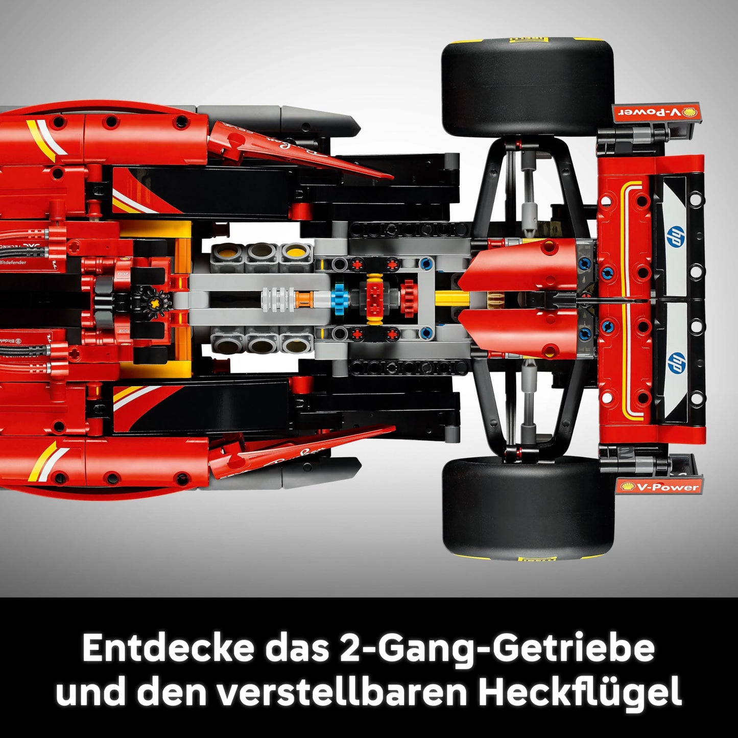 LEGO Technic Ferrari SF-24 F1 Rennauto – Sammlermodell im Maßstab 1:8 mit V6-Motor, Getriebe, Lenkung und DRS – Geschenkidee für Erwachsene, Männer und Frauen – Weihnachtsedition – 42207