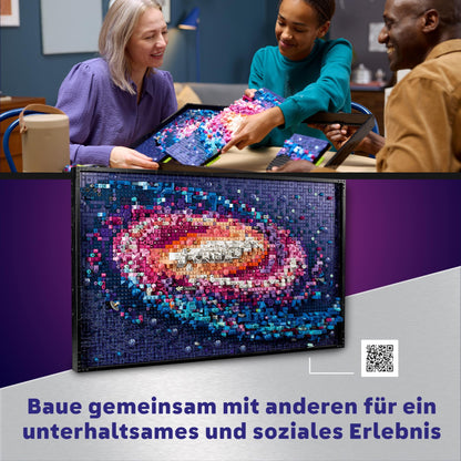 LEGO Art Die Milchstraßen-Galaxie, Wanddeko, Geschenk für Weltraum- und Astronomie-Fans, Bauset für Erwachsene, kreative Aktivität, Sonnensystem und Konstellationen, Wandkunst fürs Wohnzimmer 31212