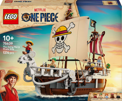 LEGO ONE Piece - Das Piratenschiff Flying Lamb (Going Merry) - Spielset mit 5 Minifiguren - inkl. Ruffy, Zoro & Nami - Spielzeug zum Bauen - Geschenk für Jungen, Mädchen & Fans ab 10 Jahren - 75639