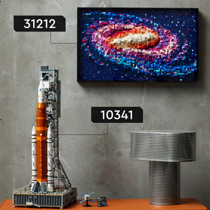 LEGO Art Die Milchstraßen-Galaxie, Wanddeko, Geschenk für Weltraum- und Astronomie-Fans, Bauset für Erwachsene, kreative Aktivität, Sonnensystem und Konstellationen, Wandkunst fürs Wohnzimmer 31212